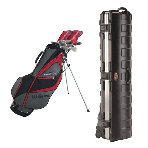 hard sided golf club travel bag.